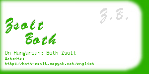 zsolt both business card